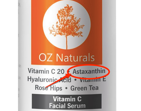 oz naturals vitamin c 20 serum with Astaxanthin